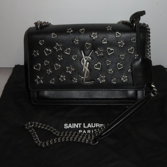 SAINT LAURENT Sunset Stars & Hearts Studded Bag - Picture 5 of 17